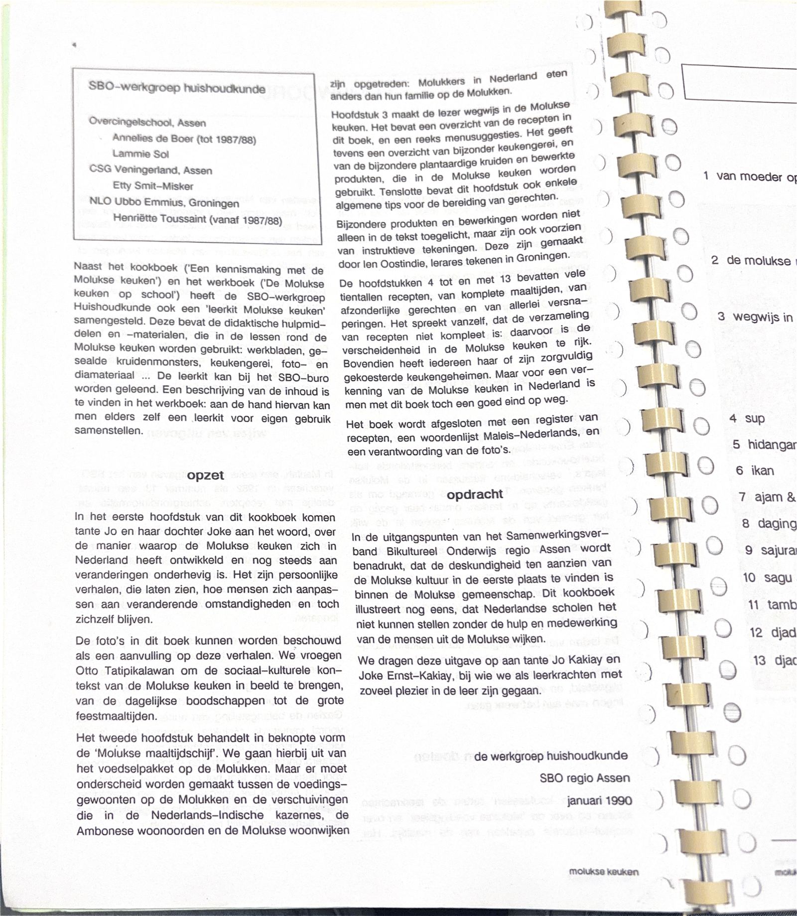 Oorspronkelijke scan uit Een kennismaking met de Molukse keuken