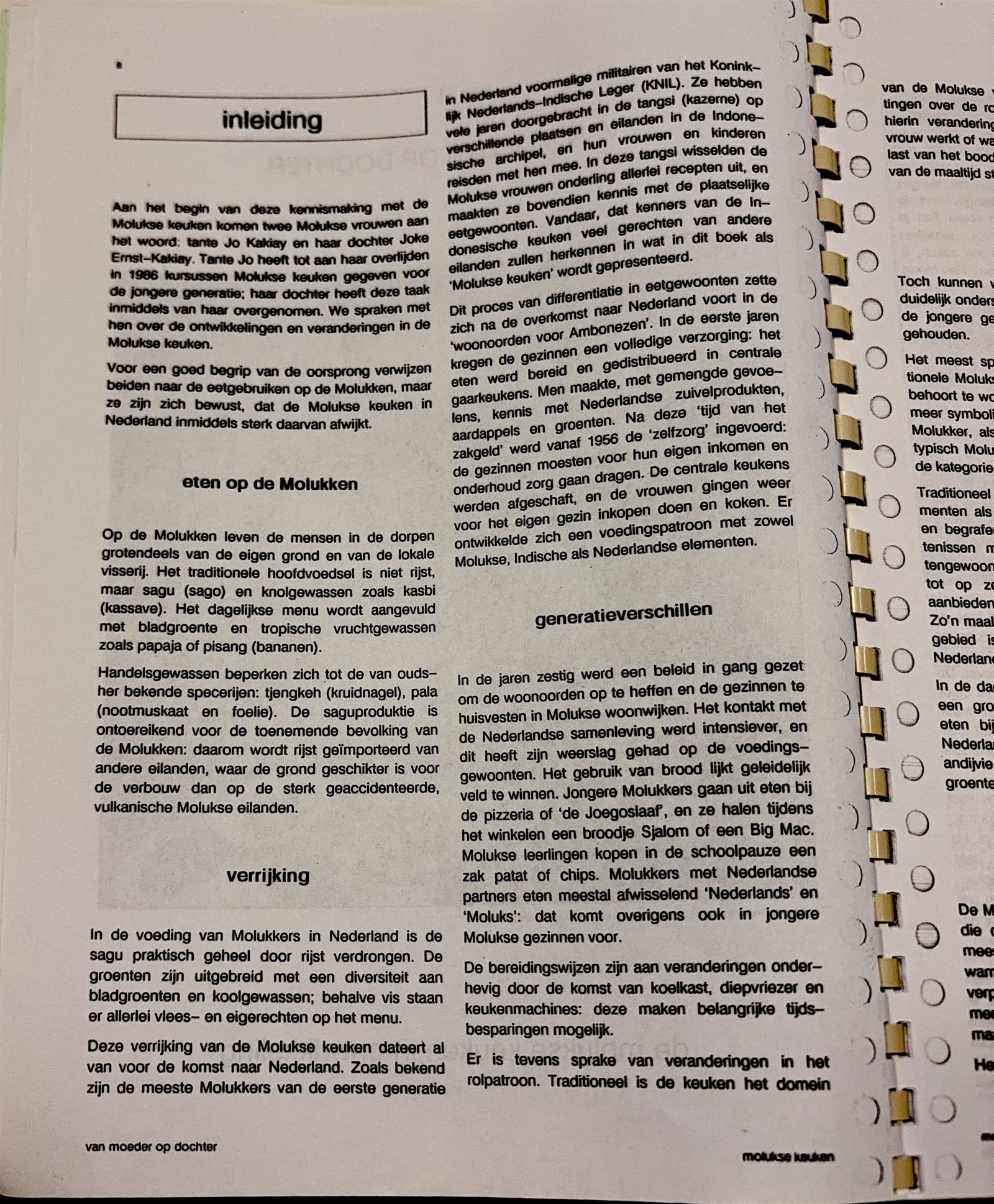 Oorspronkelijke scan uit Een kennismaking met de Molukse keuken