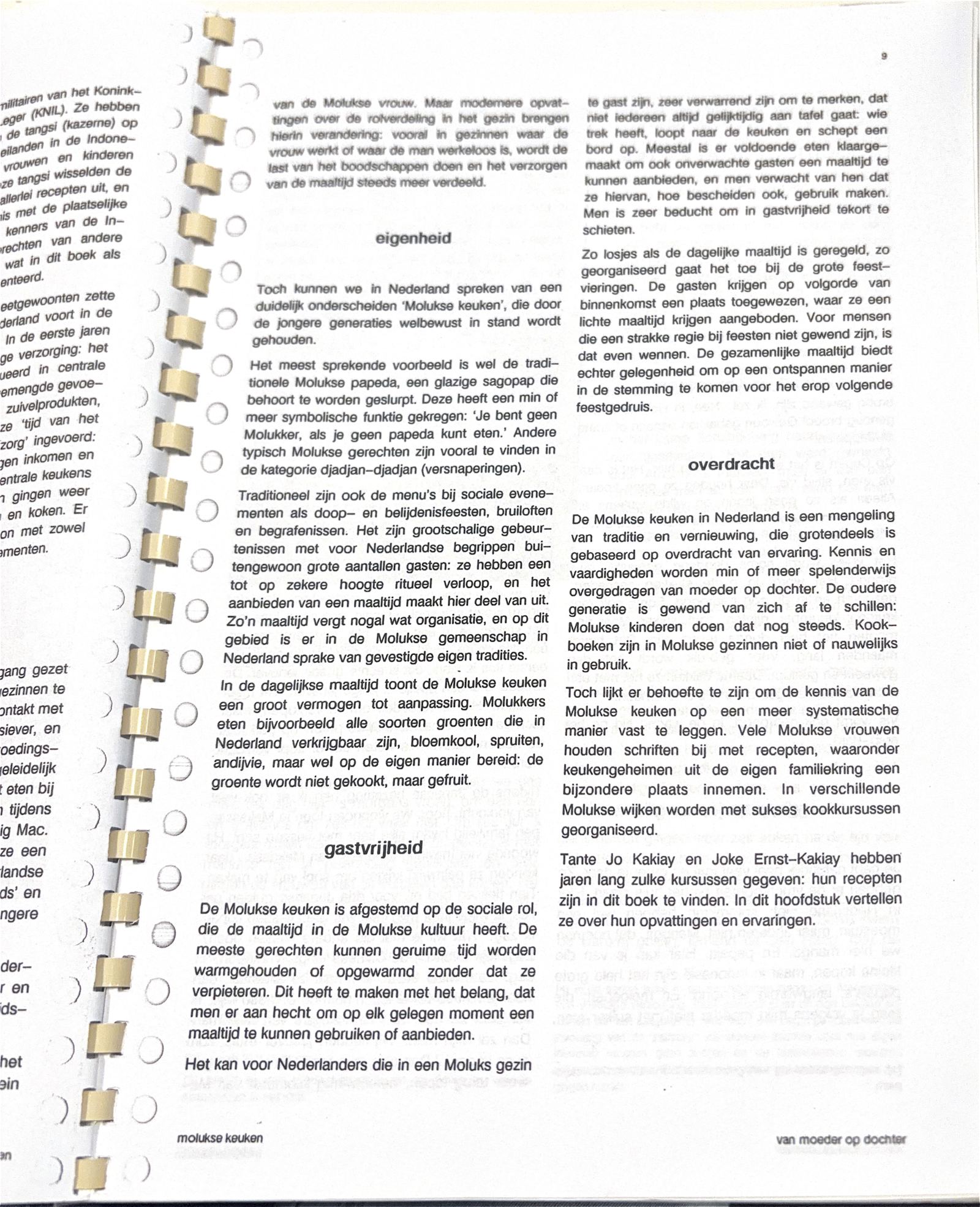 Oorspronkelijke scan uit Een kennismaking met de Molukse keuken