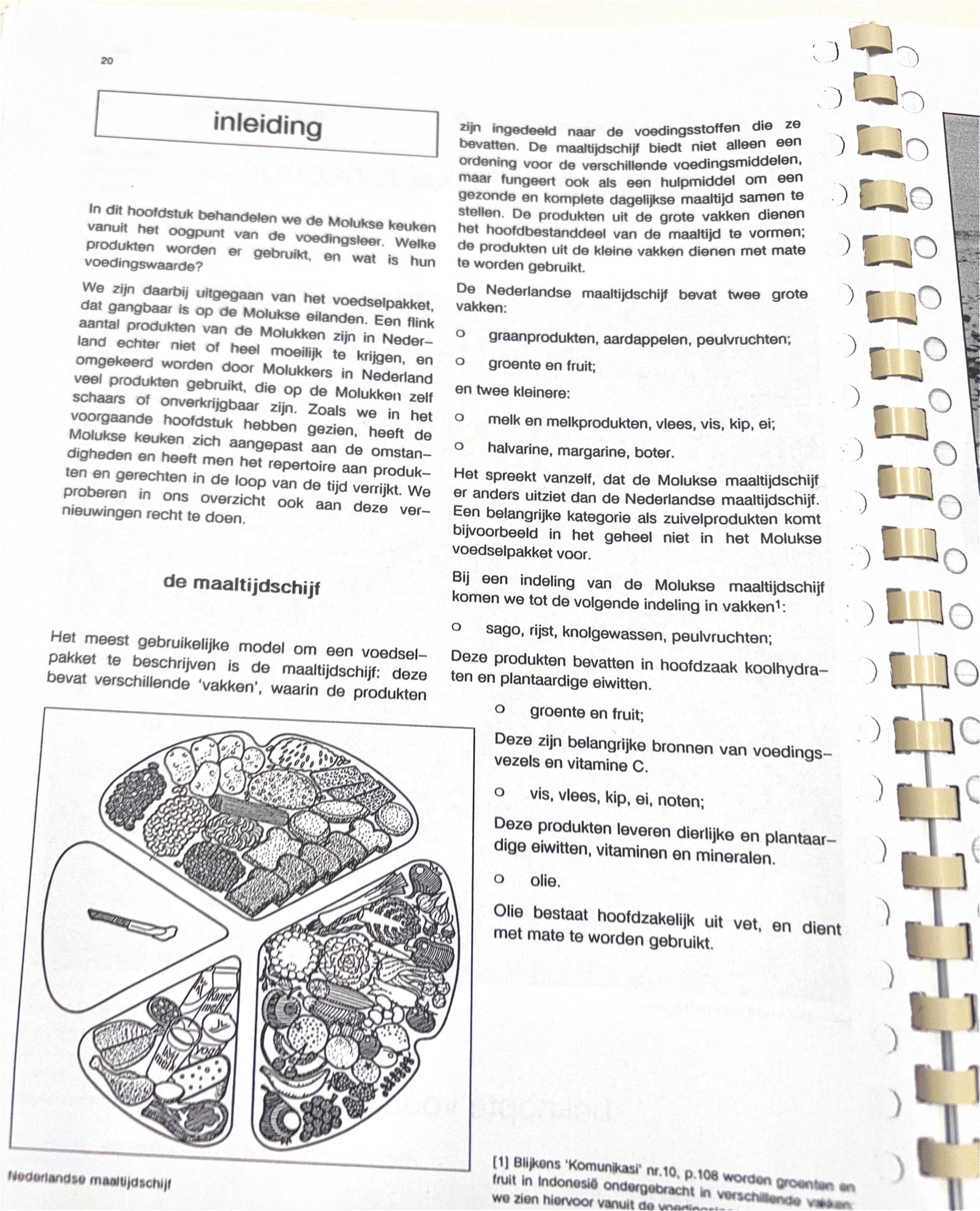 Oorspronkelijke scan uit Een kennismaking met de Molukse keuken