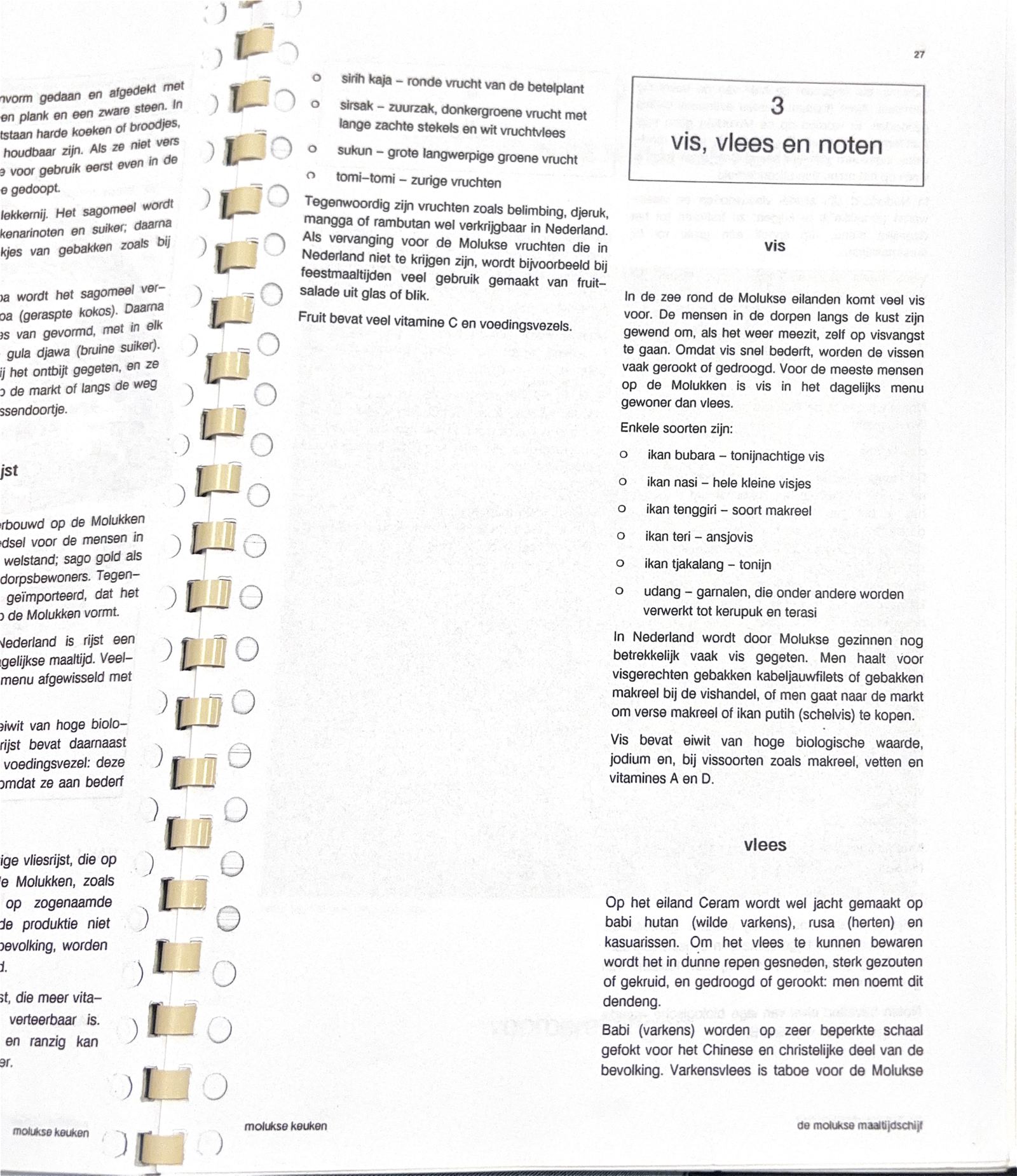 Oorspronkelijke scan uit Een kennismaking met de Molukse keuken