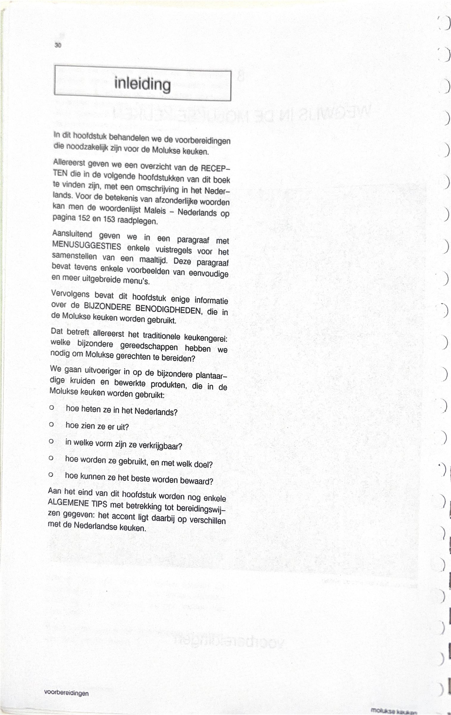 Oorspronkelijke scan uit Een kennismaking met de Molukse keuken