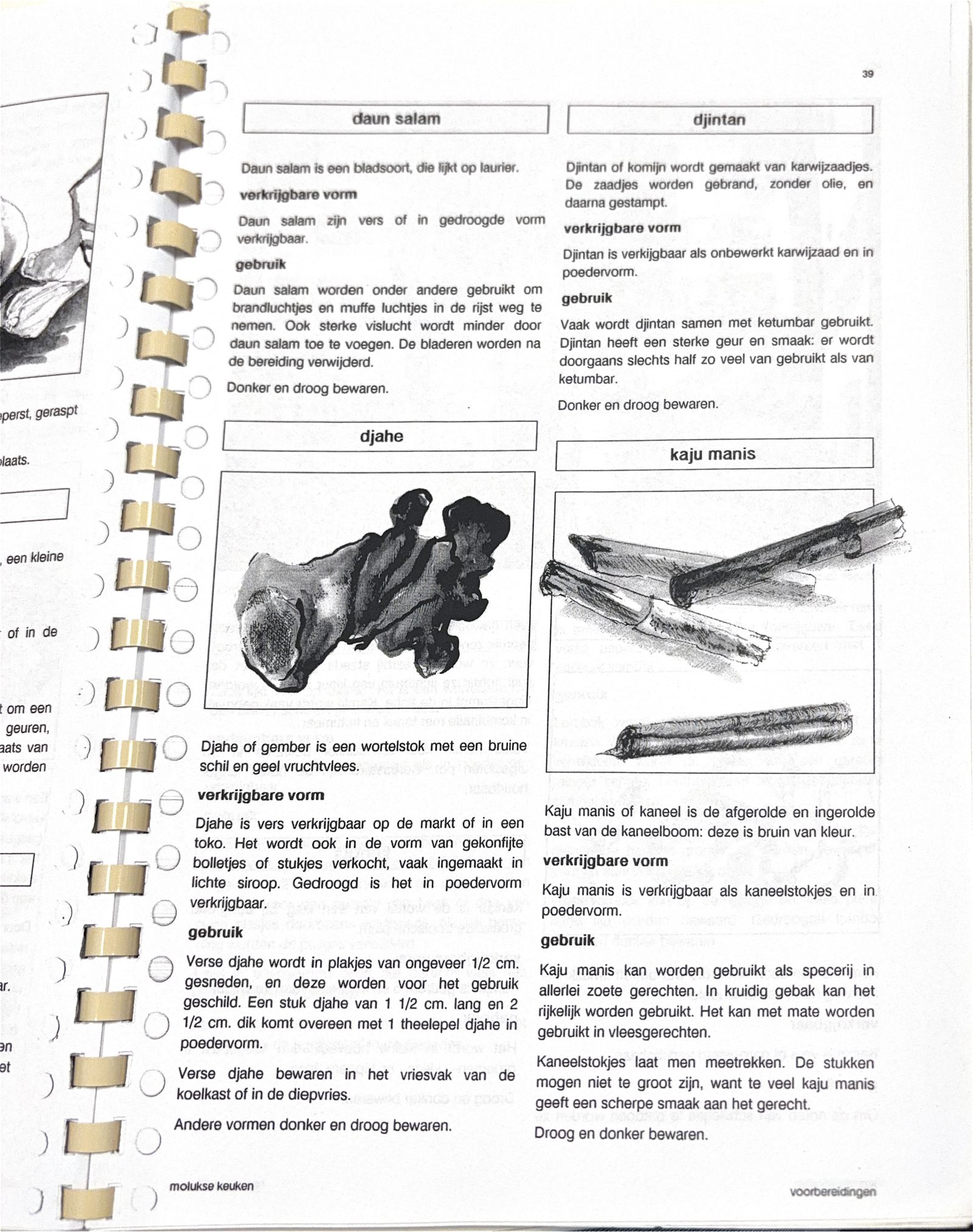 Oorspronkelijke scan uit Een kennismaking met de Molukse keuken