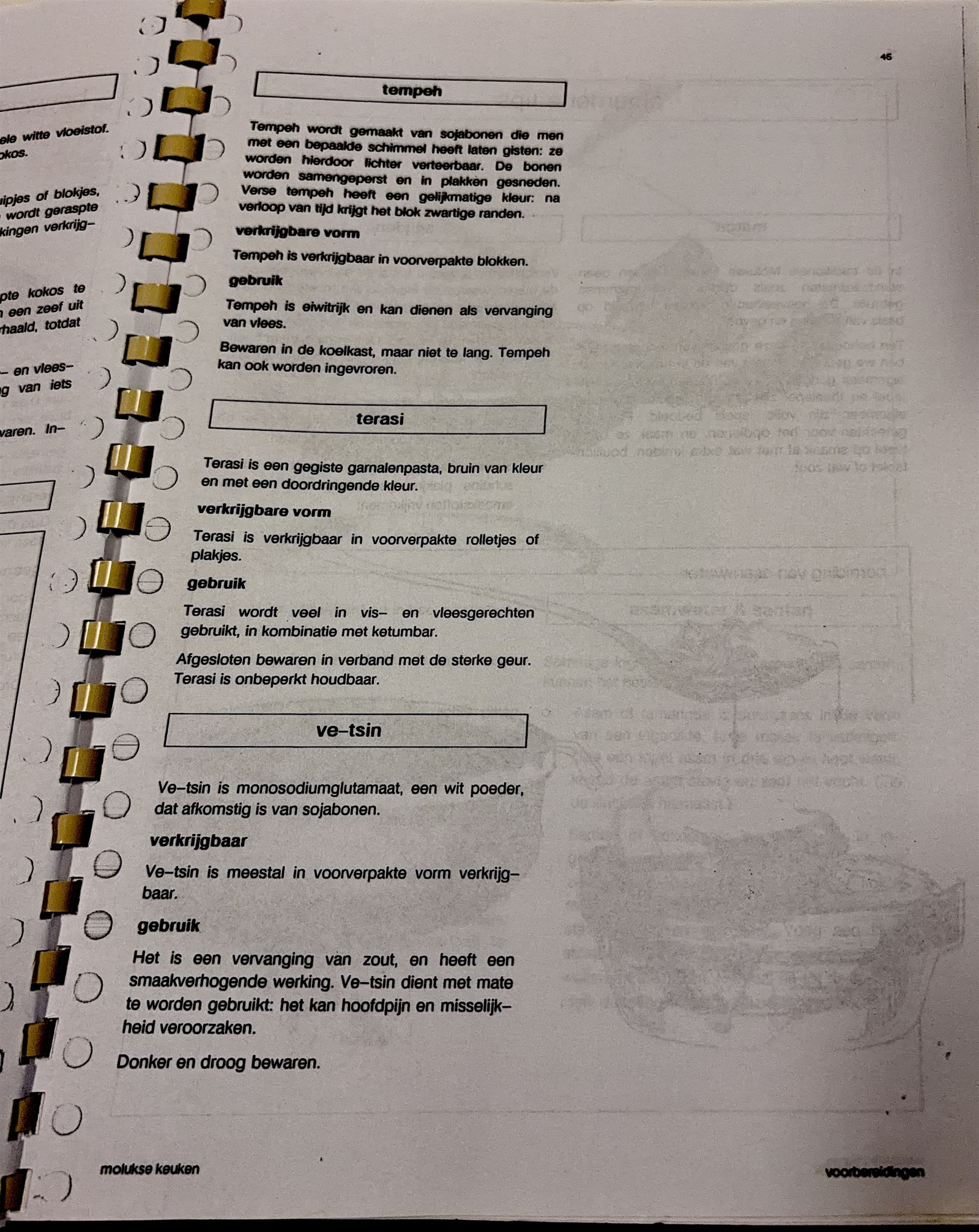 Oorspronkelijke scan uit Een kennismaking met de Molukse keuken