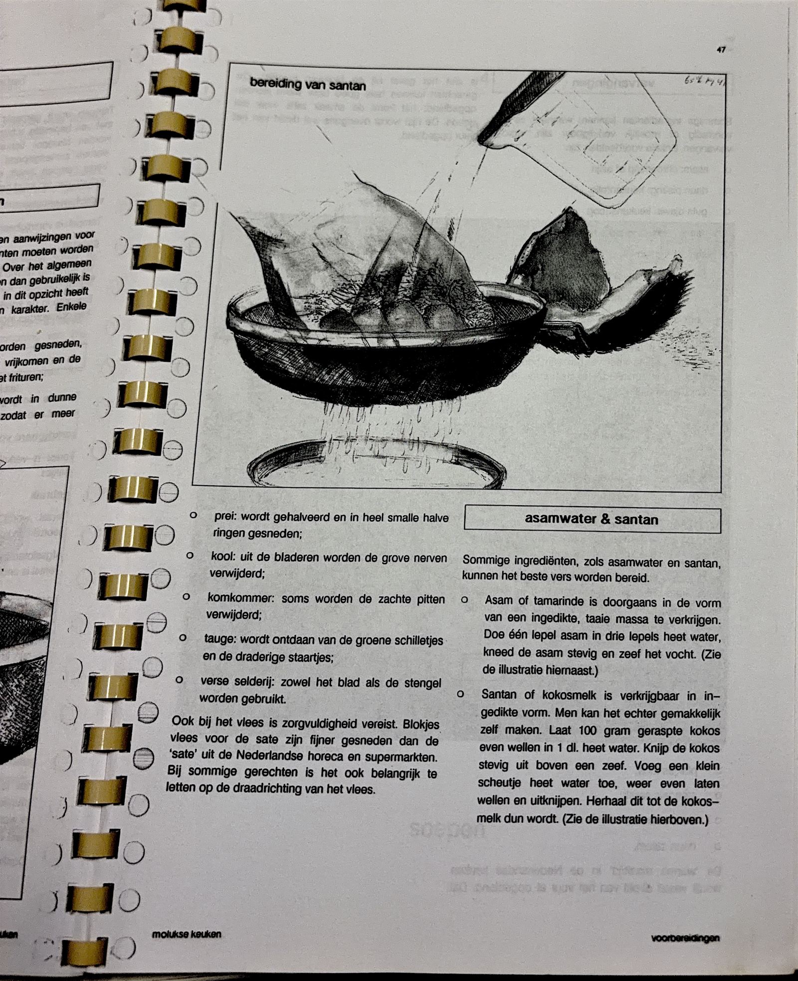 Oorspronkelijke scan uit Een kennismaking met de Molukse keuken