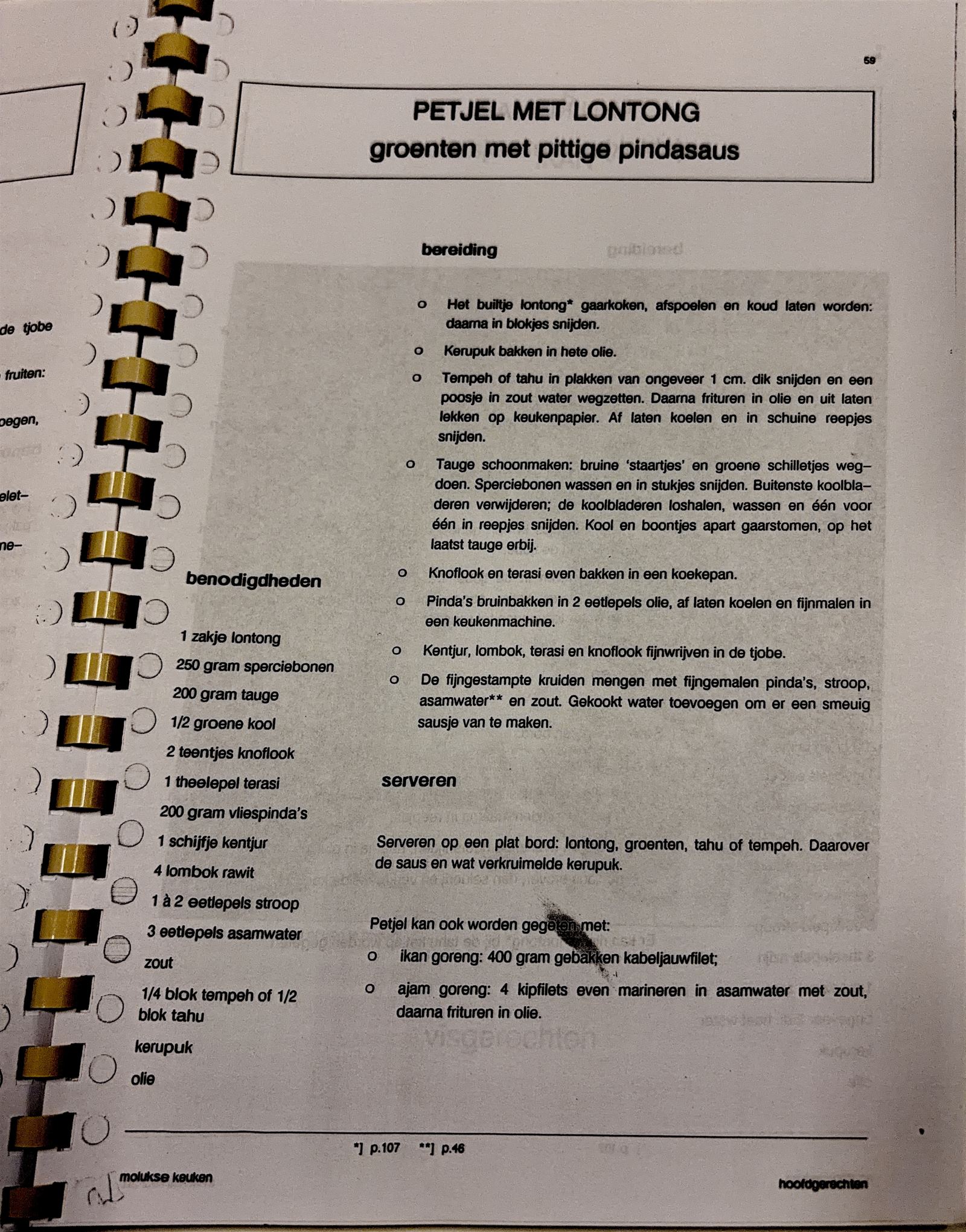 Oorspronkelijke scan uit Een kennismaking met de Molukse keuken