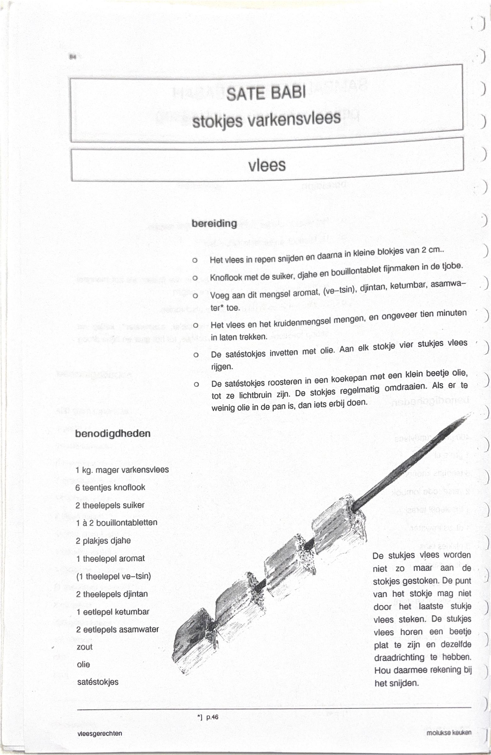 Oorspronkelijke scan uit Een kennismaking met de Molukse keuken