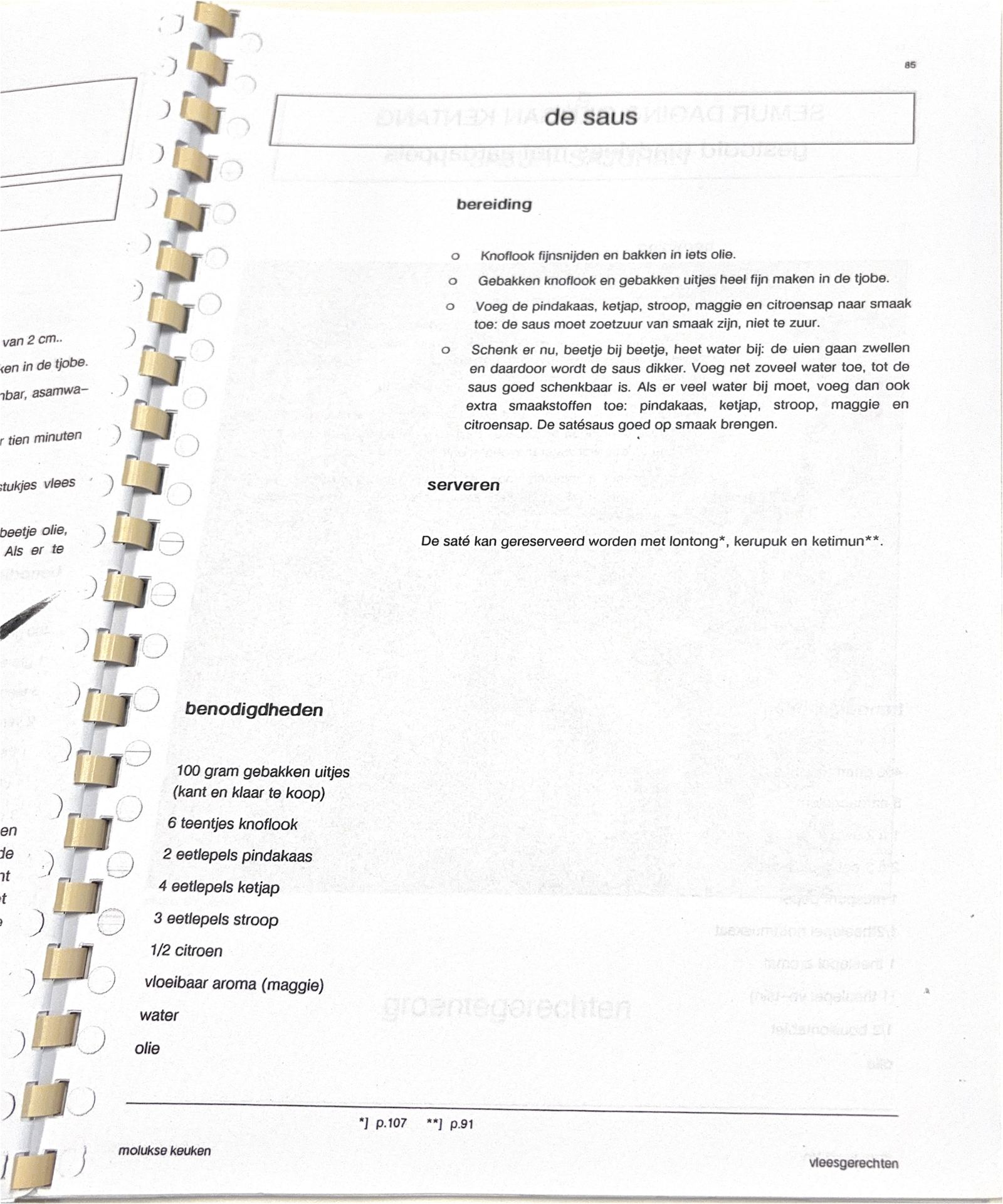 Oorspronkelijke scan uit Een kennismaking met de Molukse keuken