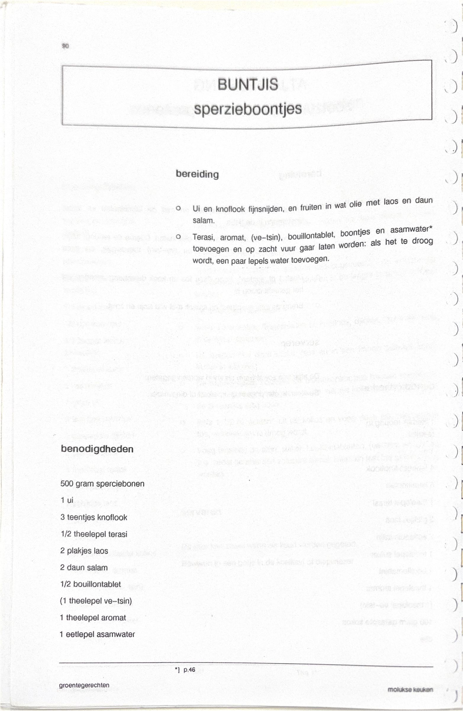 Oorspronkelijke scan uit Een kennismaking met de Molukse keuken