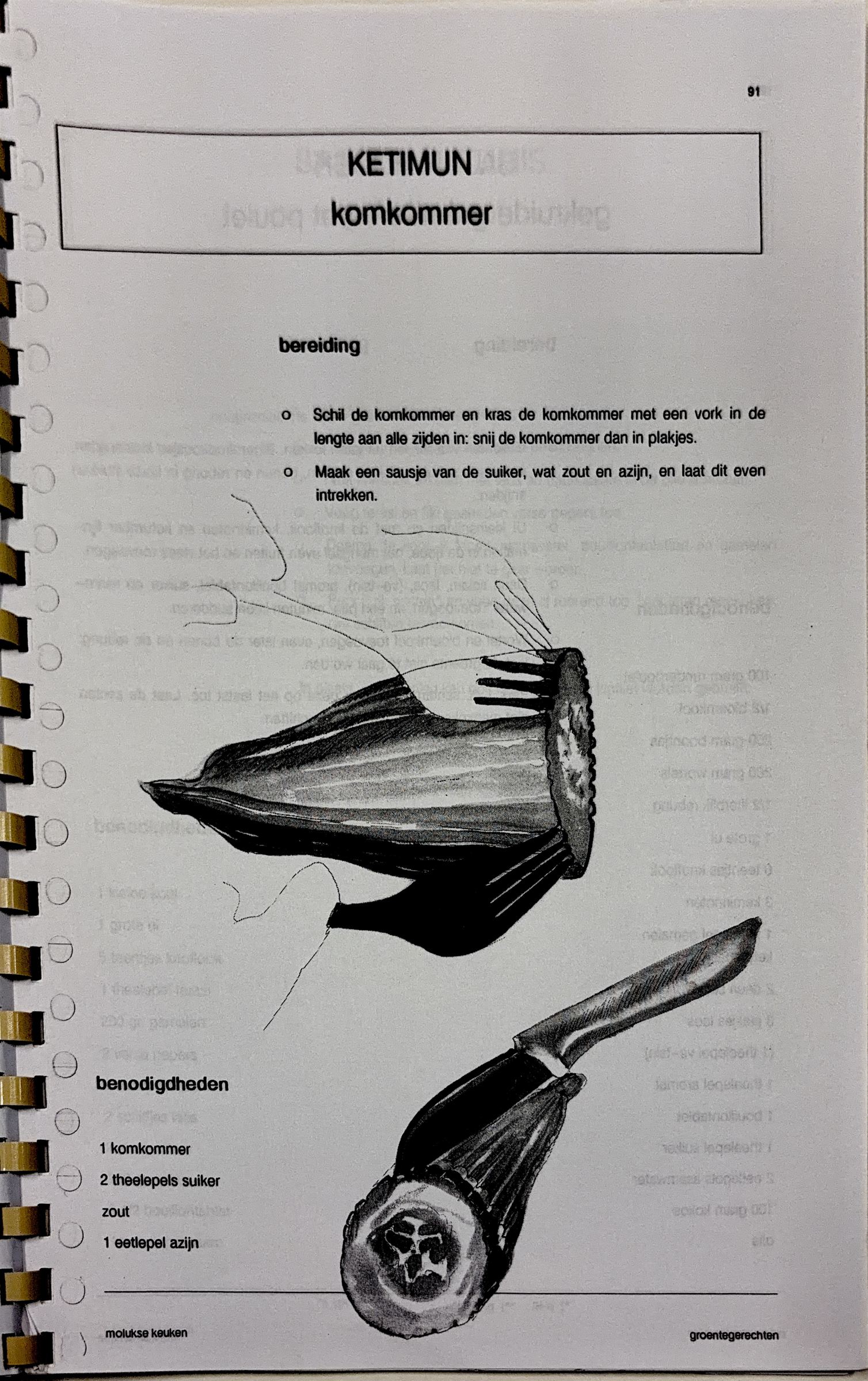 Oorspronkelijke scan uit Een kennismaking met de Molukse keuken