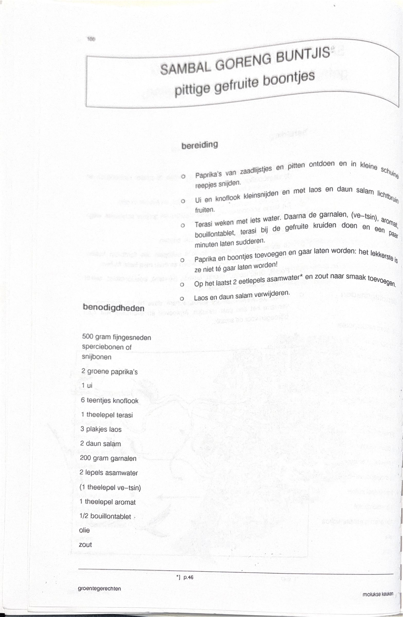 Oorspronkelijke scan uit Een kennismaking met de Molukse keuken