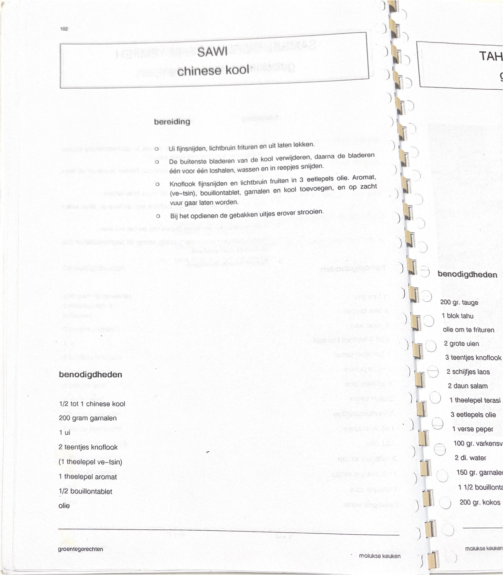 Oorspronkelijke scan uit Een kennismaking met de Molukse keuken