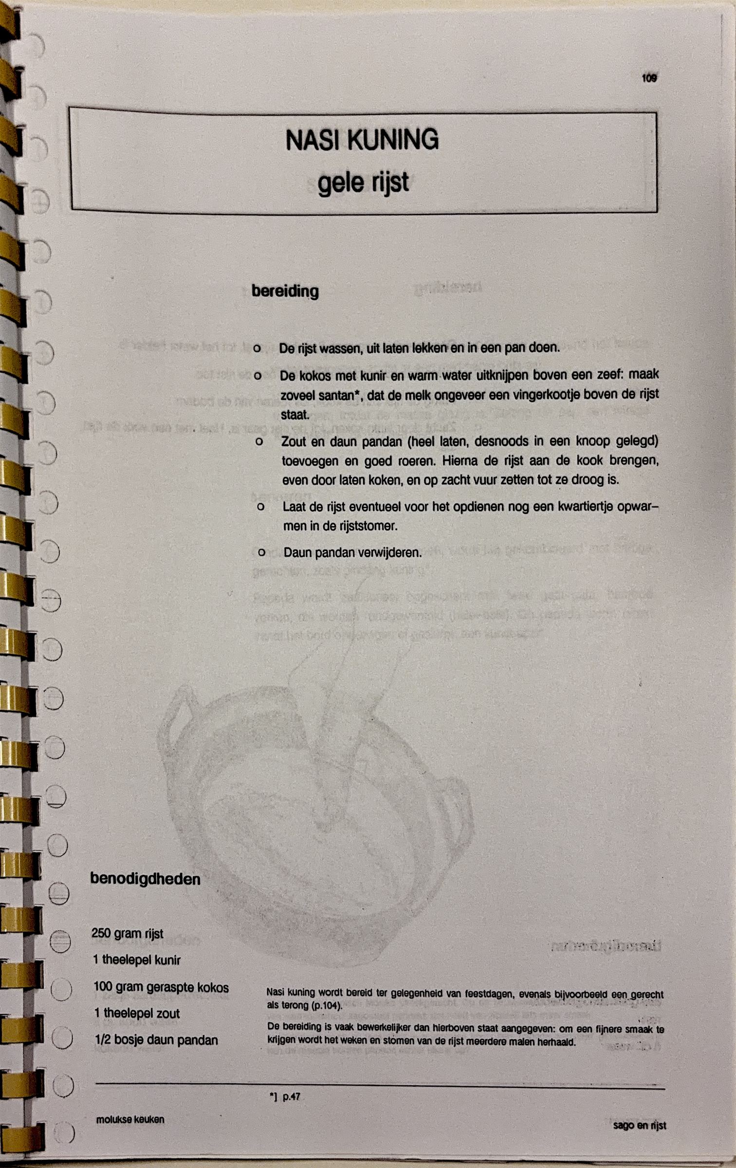 Oorspronkelijke scan uit Een kennismaking met de Molukse keuken