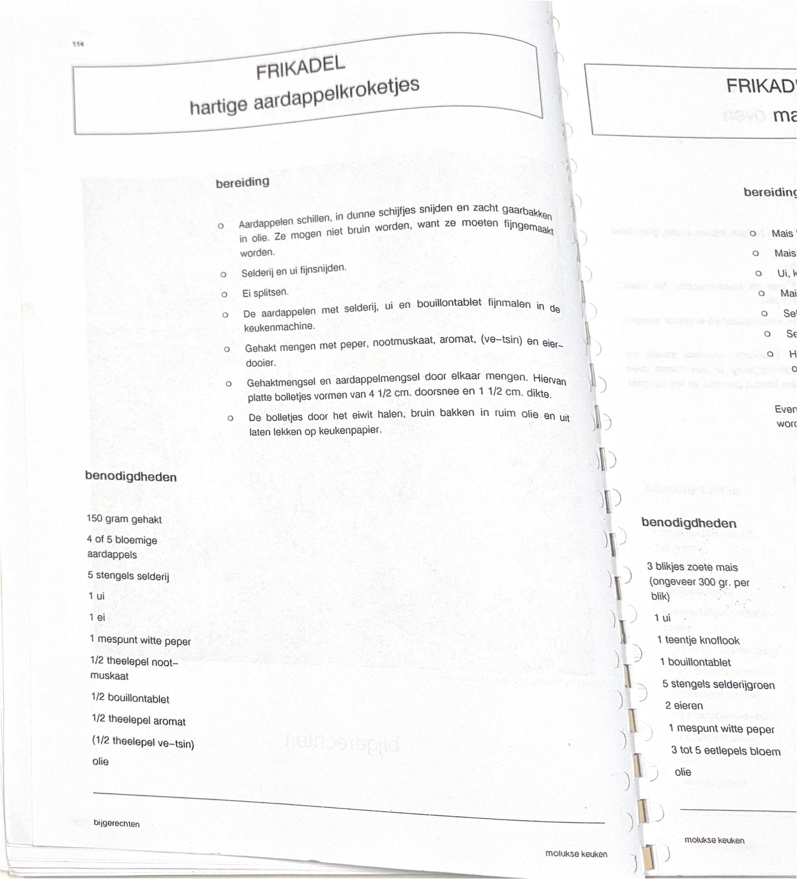 Oorspronkelijke scan uit Een kennismaking met de Molukse keuken