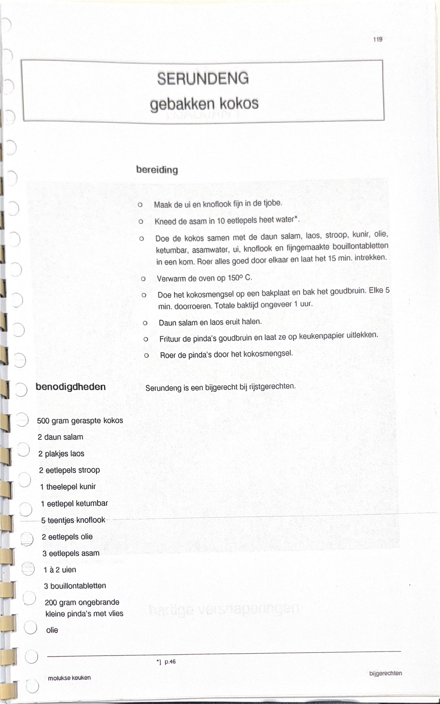 Oorspronkelijke scan uit Een kennismaking met de Molukse keuken