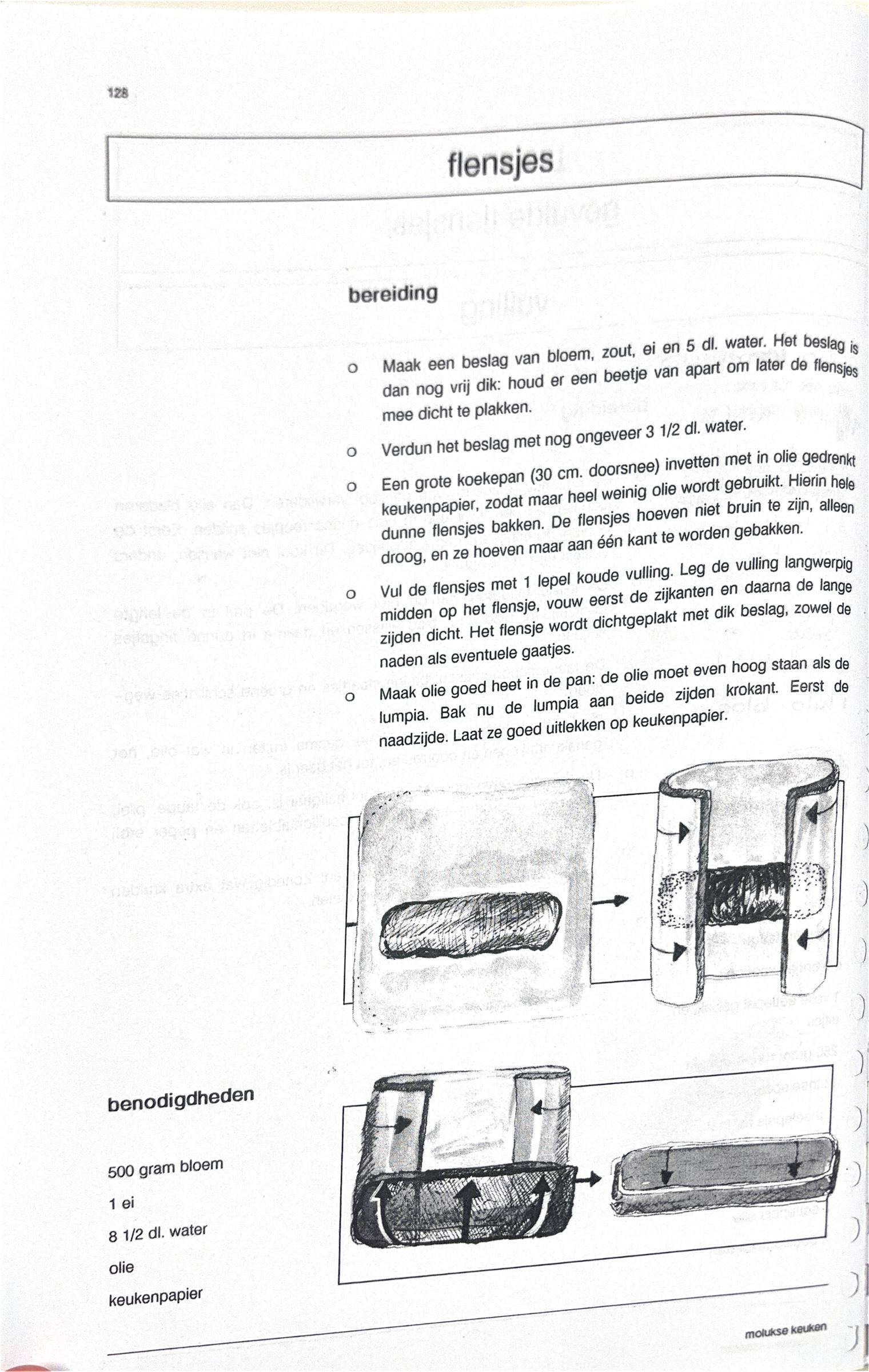 Oorspronkelijke scan uit Een kennismaking met de Molukse keuken