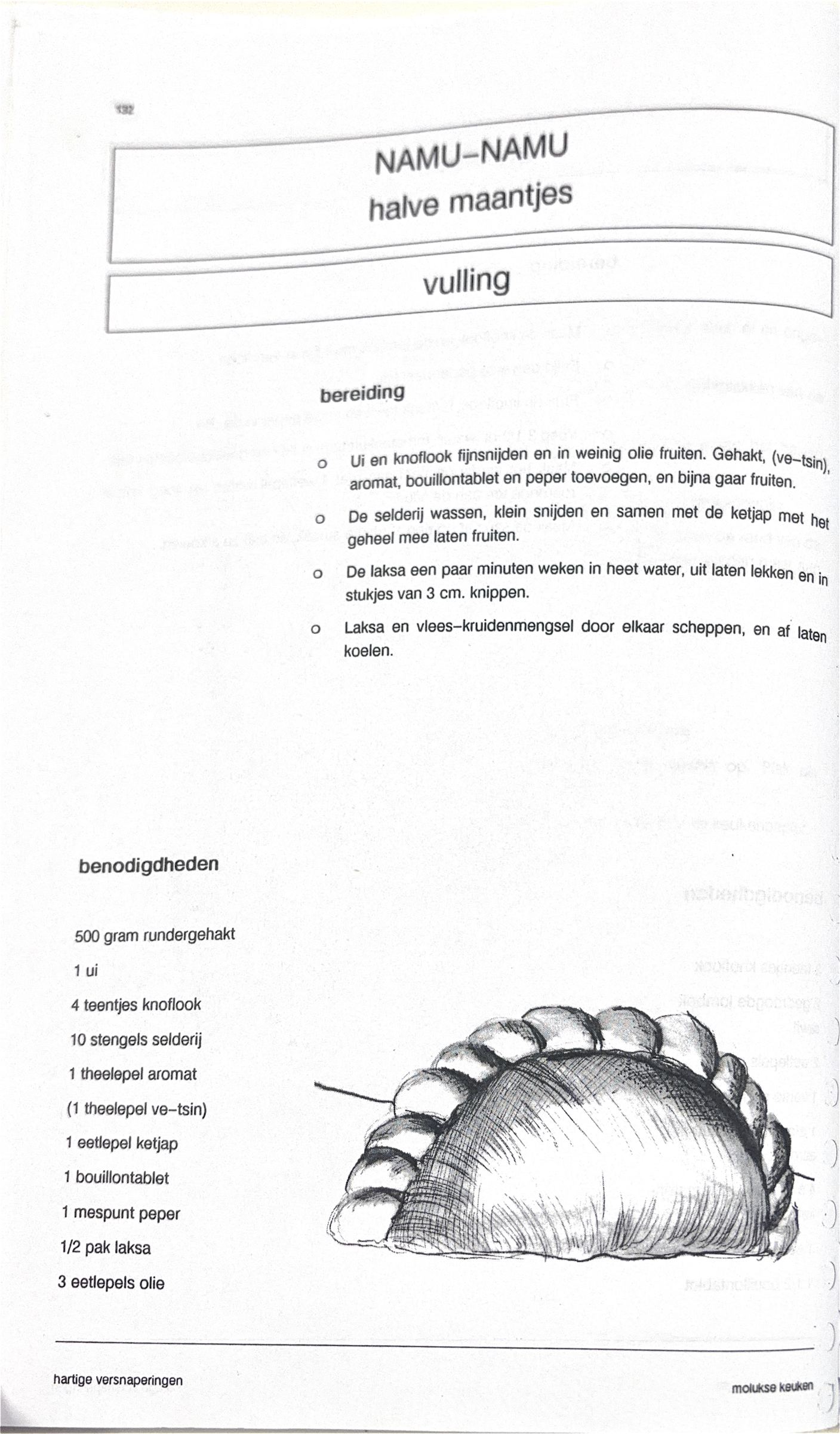 Oorspronkelijke scan uit Een kennismaking met de Molukse keuken