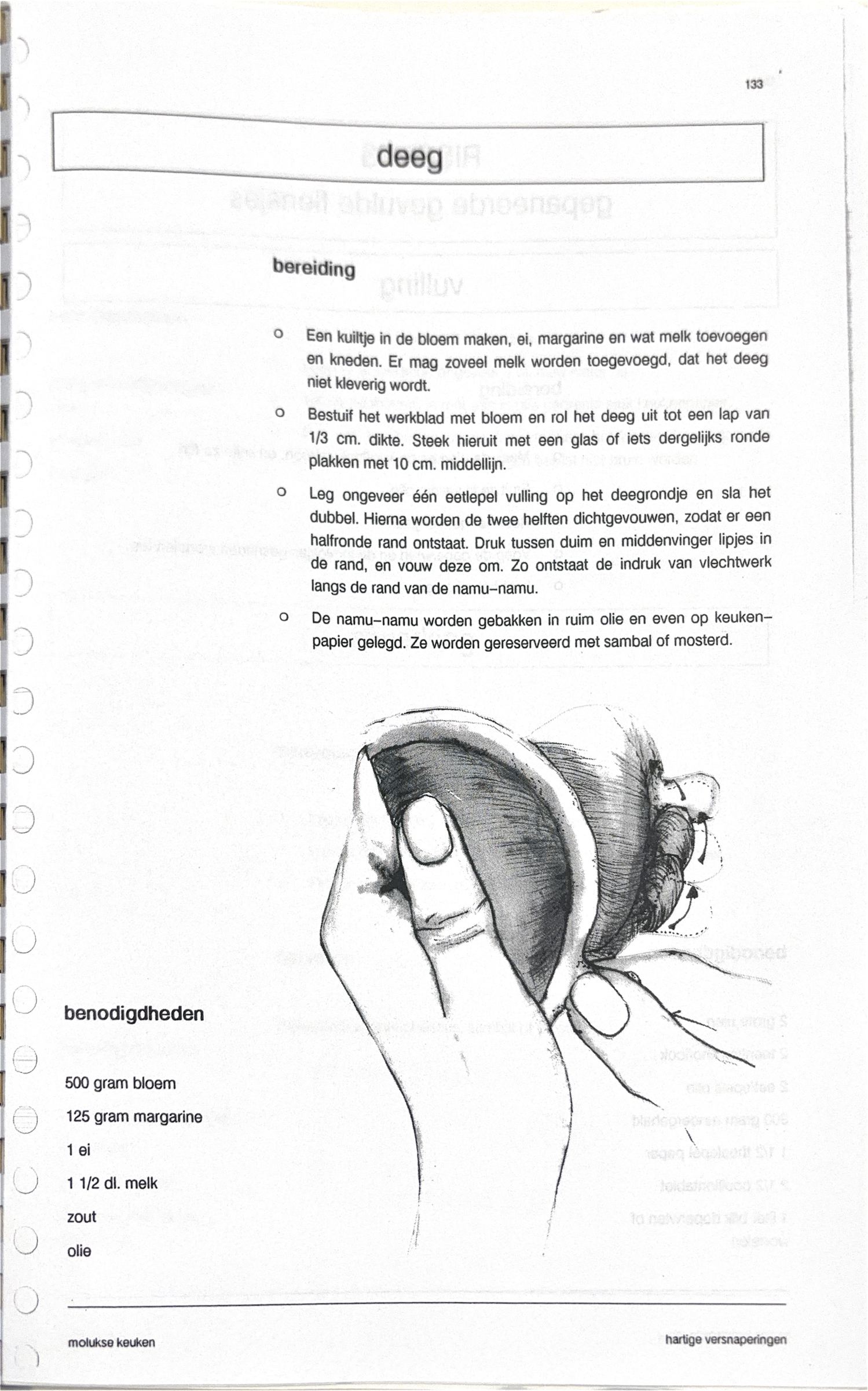 Oorspronkelijke scan uit Een kennismaking met de Molukse keuken