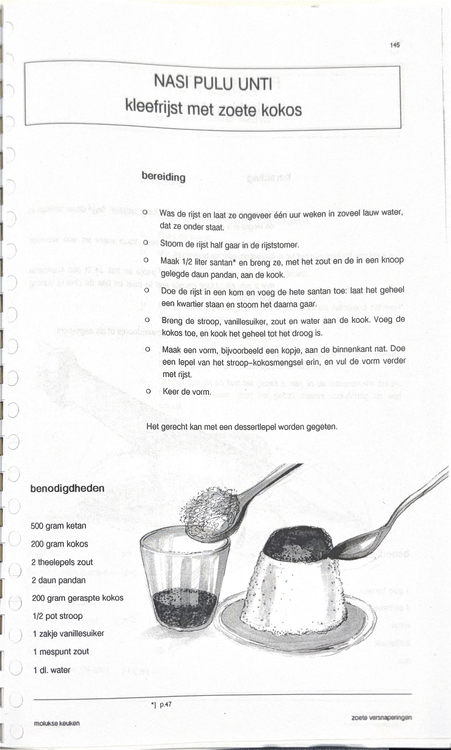 Oorspronkelijke scan uit Een kennismaking met de Molukse keuken
